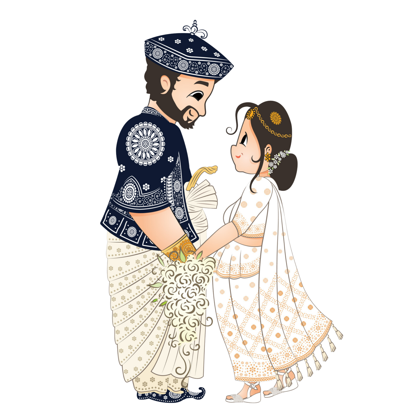 Madumali and Danushka illustration